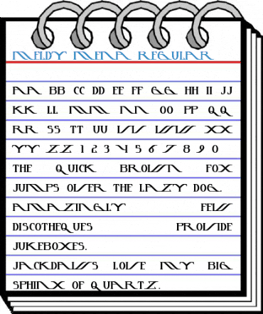 Meldy Mena Regular Font