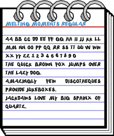 Melting Moments Regular Font