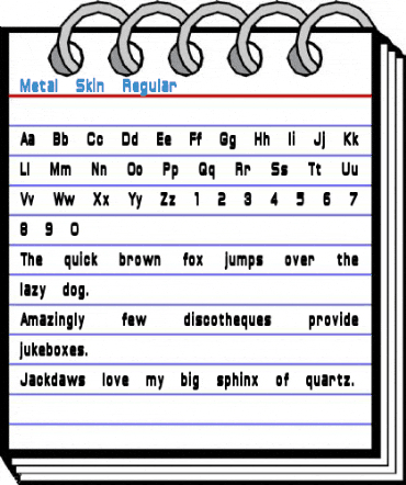Metal Skin Regular Font