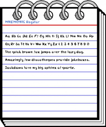 MNEMONIC Regular Font