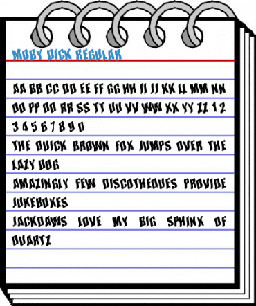 Moby Dick Regular Font