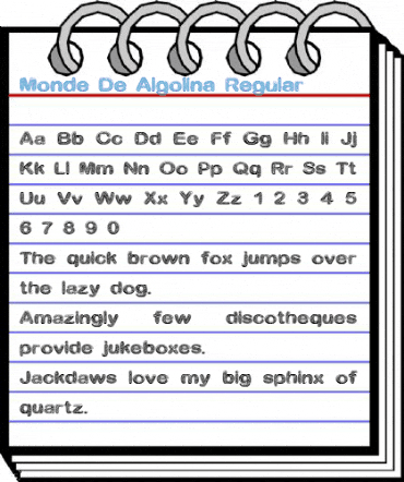 Monde De Algolina Regular Font