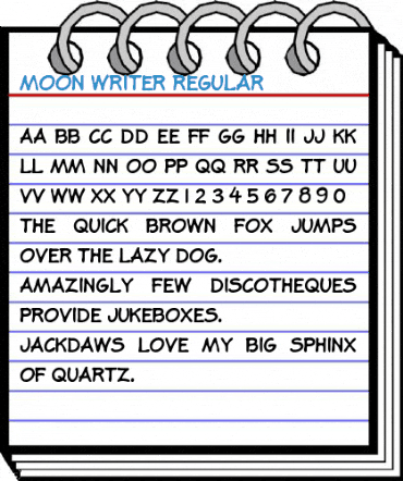 Moon Writer Regular Font