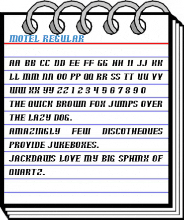 Motel Regular Font