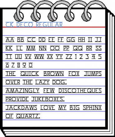 CK Deco Regular Font