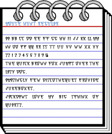 Mouse Hunt Regular Font