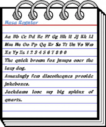 Naza Regular Font