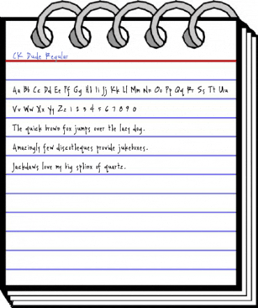 CK Dude Regular Font