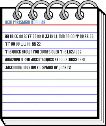 New Parishkar Regular Font