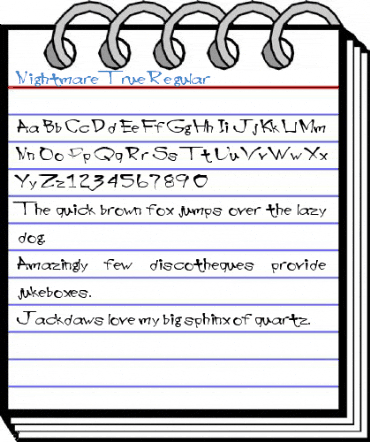 Nightmare True Regular Font