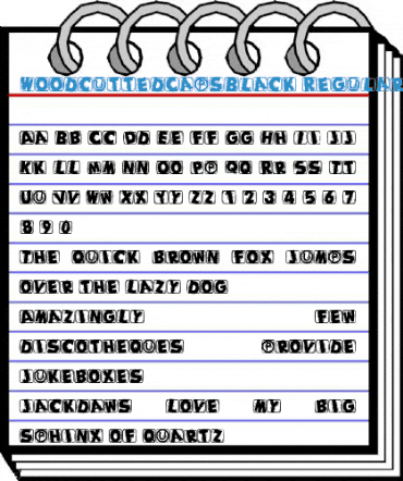 WoodcuttedCapsBlack Regular Font
