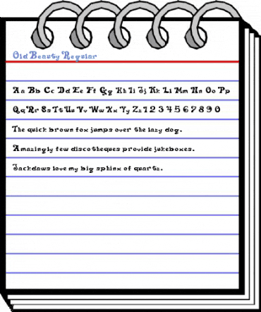 Old Beauty Regular Font
