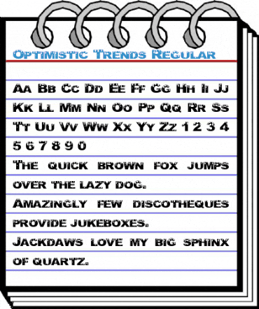 Optimistic Trends Regular Font