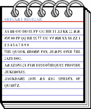 Origami Regular Font