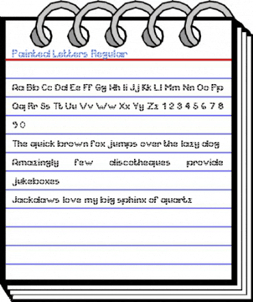 Painted Letters Regular Font