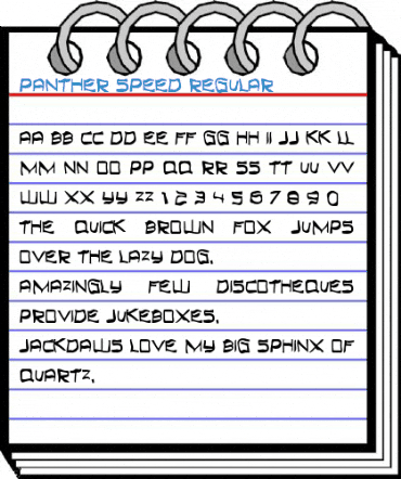 Panther Speed Regular Font