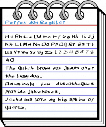 Perfex don Regular Font