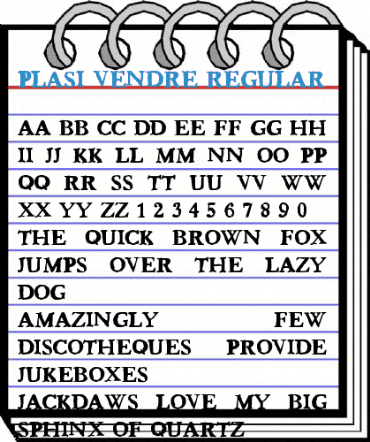 Plasi Vendre Regular Font
