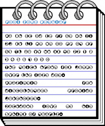Pool Zone Regular Font