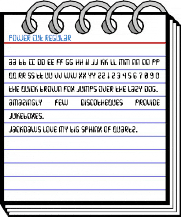 Power Cut Regular Font