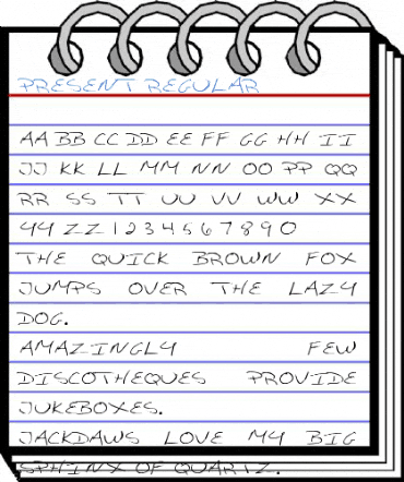 Present Regular Font