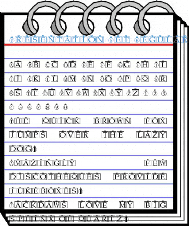 Presentation Set Regular Font
