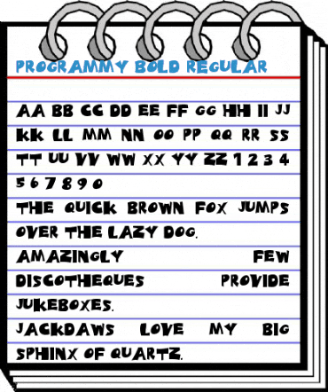 Programmy Bold Regular Font