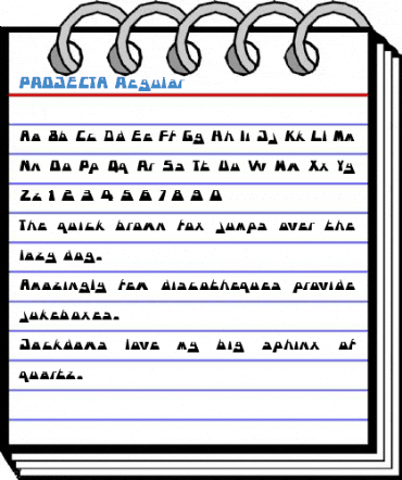 PROJECTA Regular Font