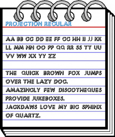 Projection Regular Font