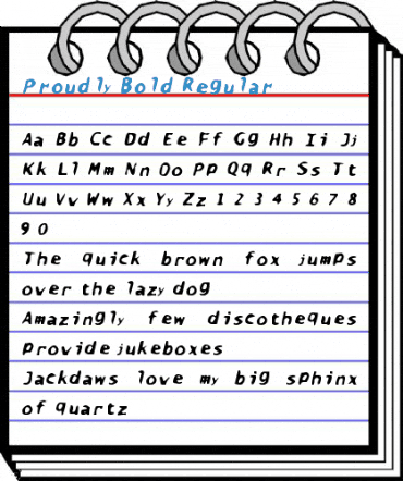 Proudly Bold Regular Font