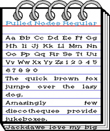 Pulled Nodes Regular Font