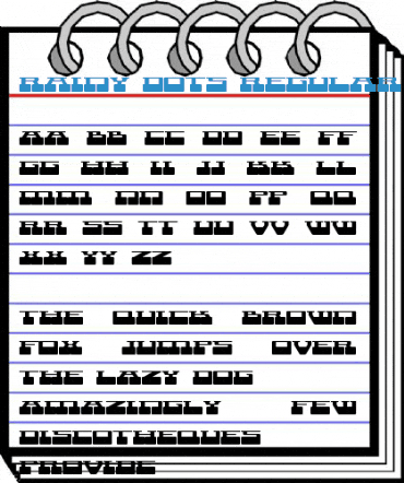 Rainy Dots Regular Font