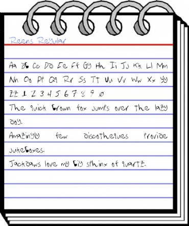 Reens Regular Font