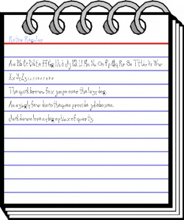Rotor Regular Font