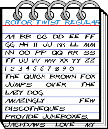 Rotor Twist Regular Font
