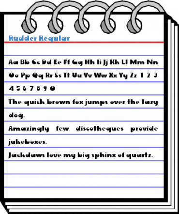 Rudder Regular Font