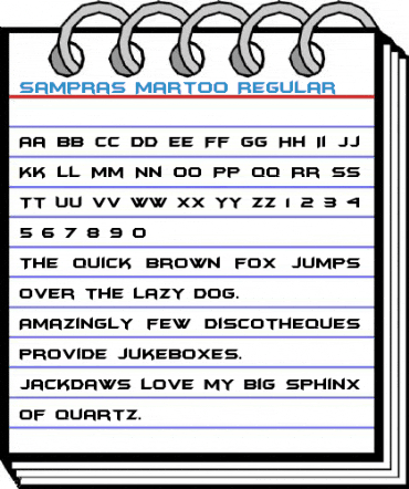 Sampras Martoo Regular Font