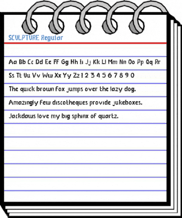 SCULPTURE Regular Font