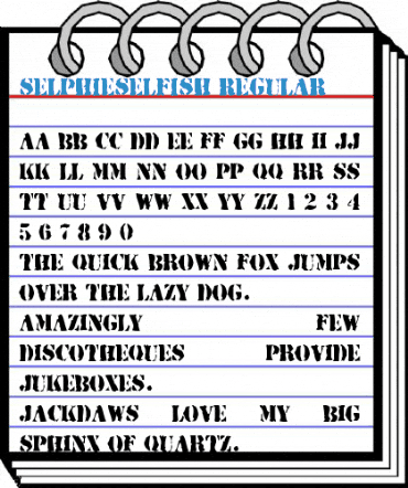 SelphieSelfish Regular Font