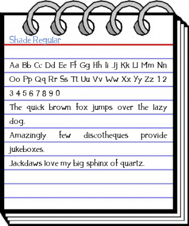Shade Regular Font