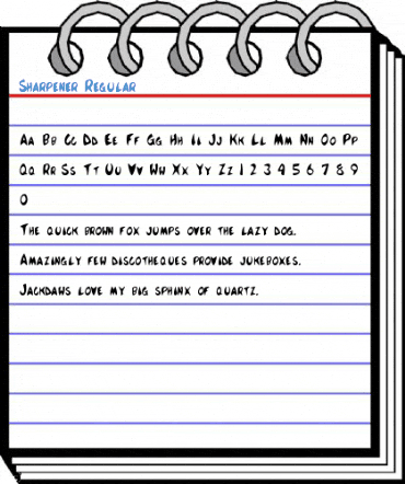 Sharpener Regular Font