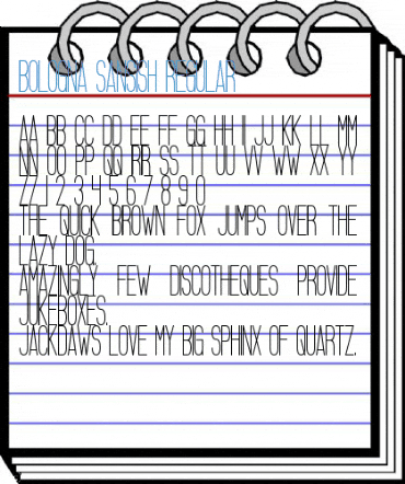 Bologna Sansish Regular Font