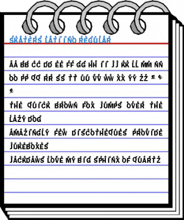 Skaters Latiino Regular Font