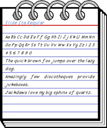 Slide Ita Regular Font
