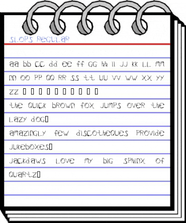 Slops Regular Font