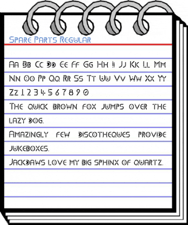 Spare Parts Regular Font