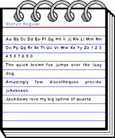 Stencil Regular Font