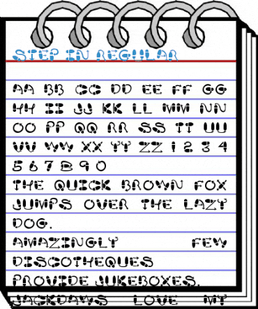 Step In Regular Font