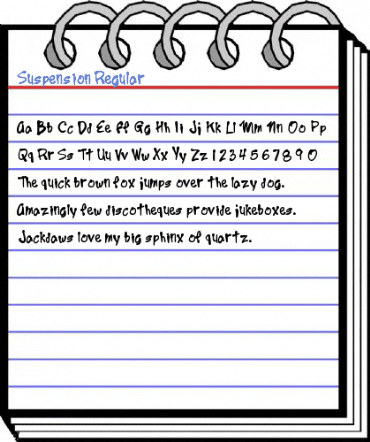 Suspension Regular Font