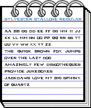 Sylvester Stallone Regular Font